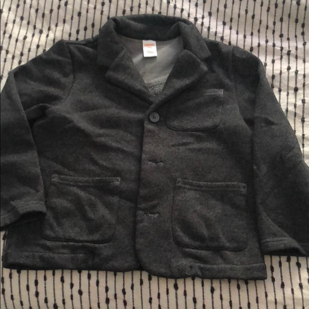 Boys sweater like material blazer...gently used